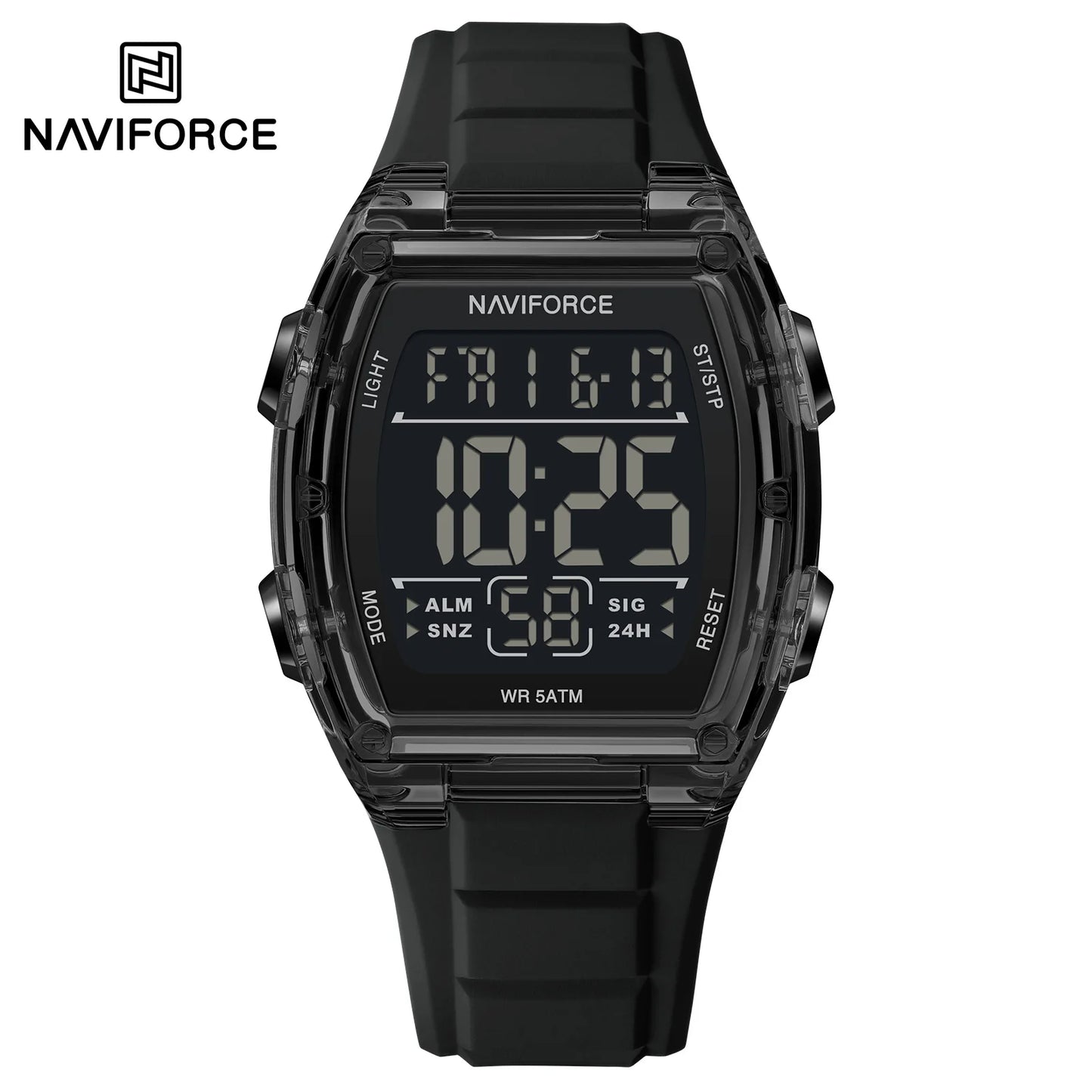 Naviforce 6106 Man Watch Clocks Outdoor Casual Sports LCD Digital Electronic Waterproof watch