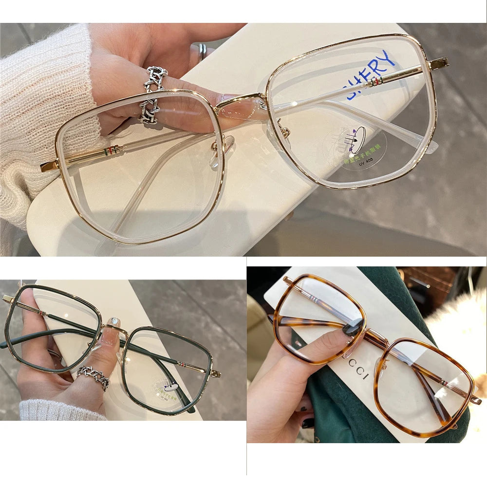 Transparent Computer Glasses Frame Women Men Glasses Optical Spectacle Eyeglass