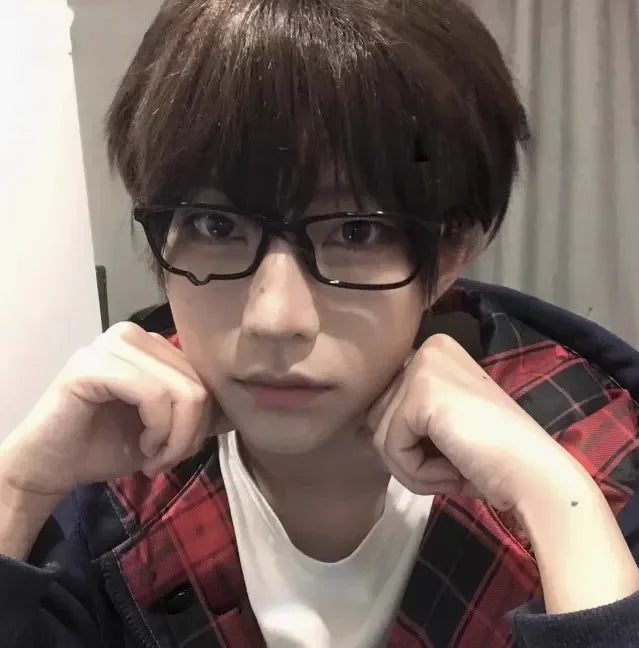 Fashion Anime Y2K Teardrop Cosplay Glasses Unisex No Lenses Eyeglass Japanese Costume Props Spectacles Retro Eyewear Accessories