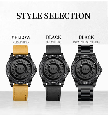 DOM 1726 Original New Design Magnetic Ball Concept Men's Fashion Cool Trend Minimalist watch