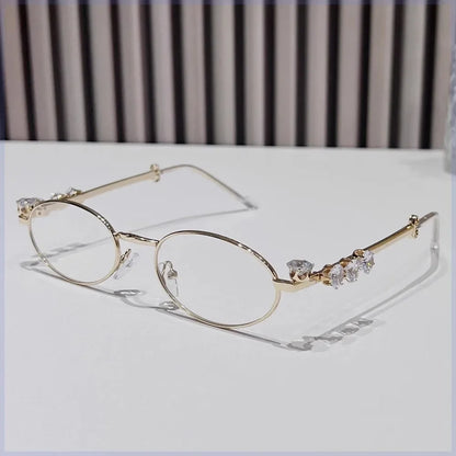 Fashion Small Square Glasses Frame for Women Metal Blue Light Blocking Glasses Japanese Men Retro Trendy Reading Y2K Eyeglasses