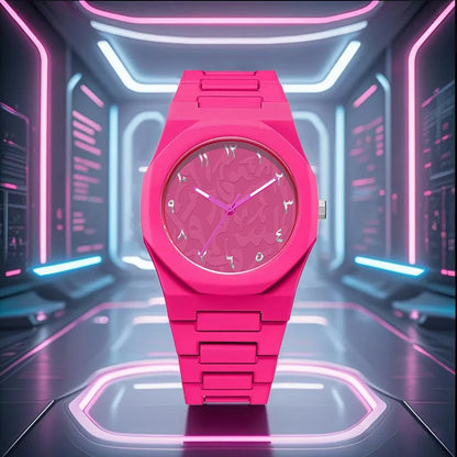 Classic Men Women Watch Simple Plastic Strap Color Quartz Watches Exquisite Business Round Dial Wristwatch Men Clock Gifts