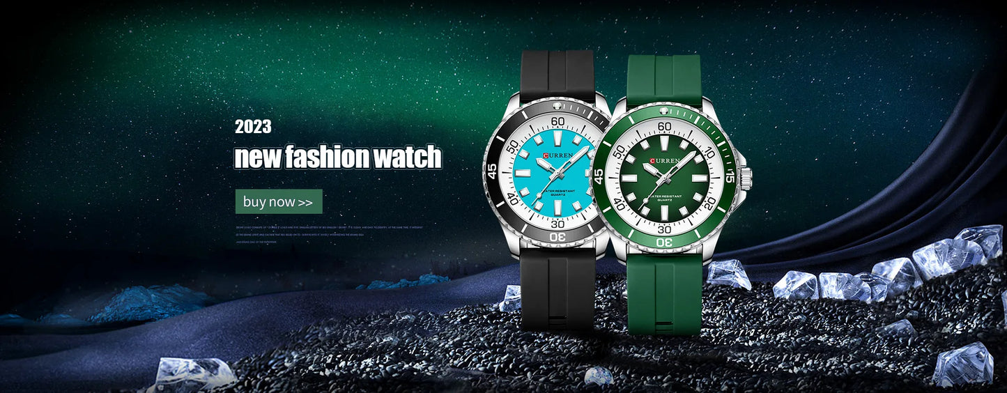 Curren 8448 Male reloj hombre lujo alta gama quartz Wristwatch