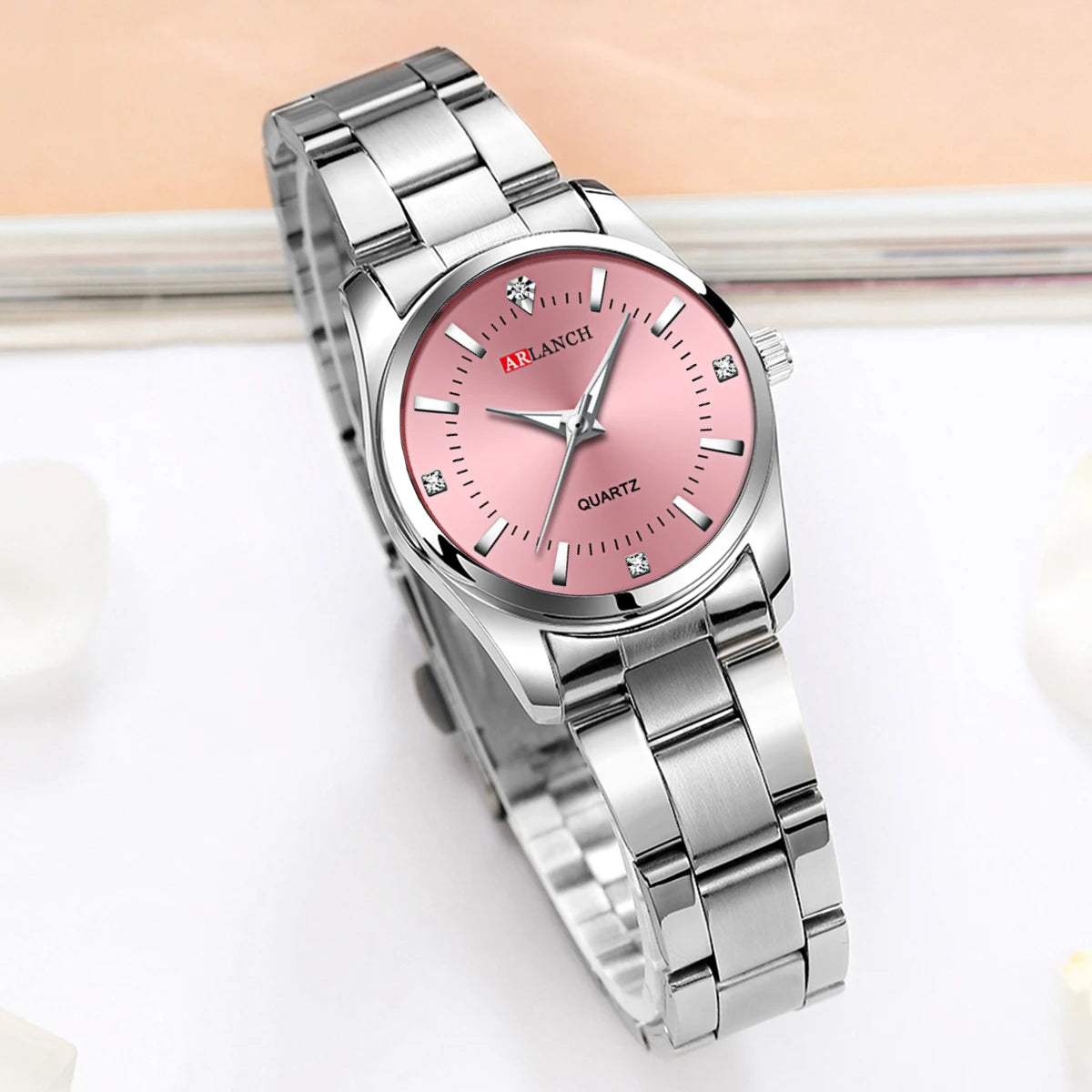 Luxury Women's Watch  Pink Minimalist Girl Clock Outdoor Travel Women Wrist Watches