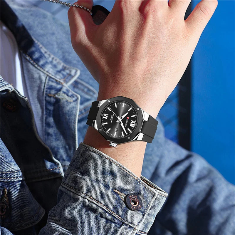 Curren 8465 Fashion Factory Brand Watches for Men  with Date Simple Quartz Clock