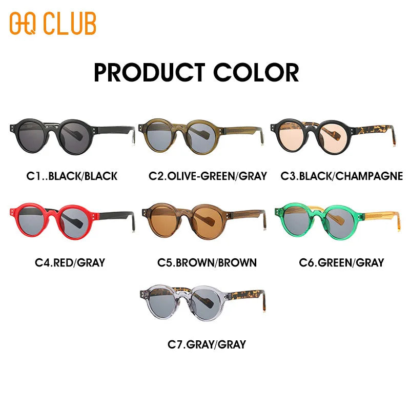 O-Q CLUB Round Glasses for Woman Eyeglass Frames Sunglasses Man Eyeglasses Men Computer Eyepieces Reading Frame Magnifying Women