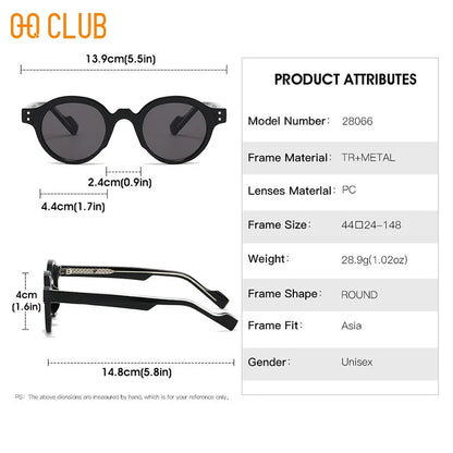 O-Q CLUB Round Glasses for Woman Eyeglass Frames Sunglasses Man Eyeglasses Men Computer Eyepieces Reading Frame Magnifying Women