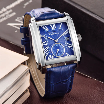 CHENXI 8216 Elegant Waterproof Square Men's Quartz Watch