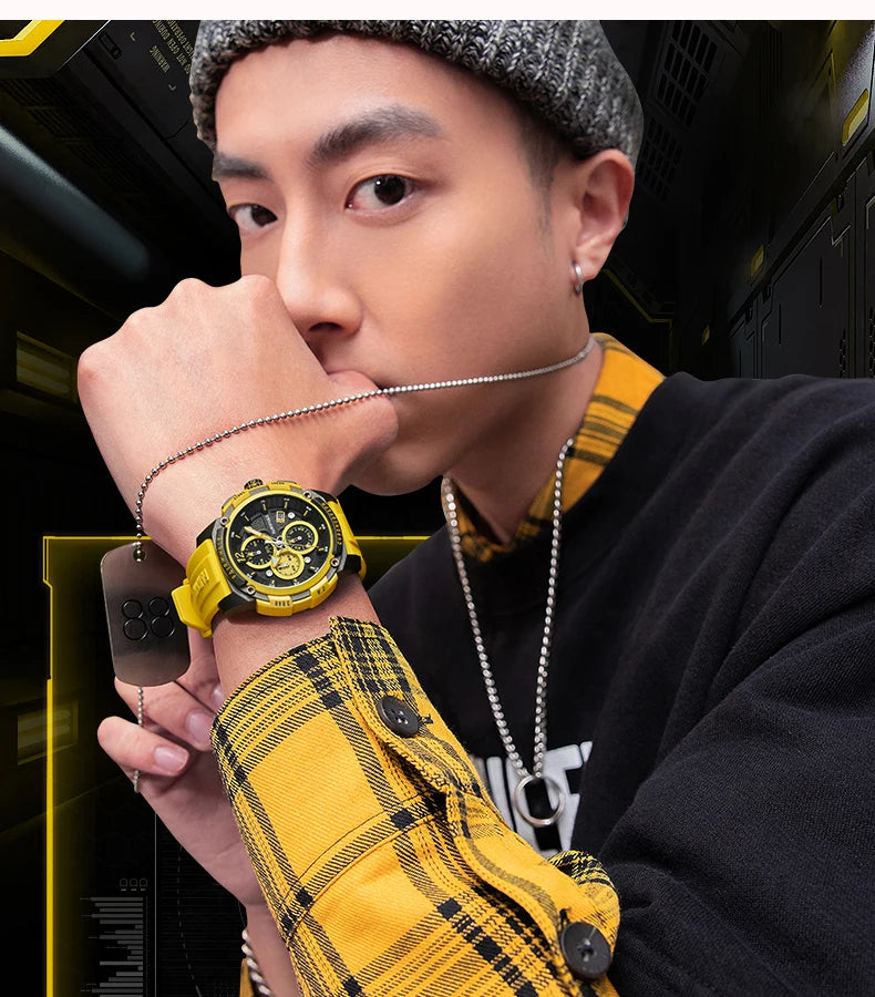 Mark Fairwhale 4360 Fashion New Men Date Quartz Watch