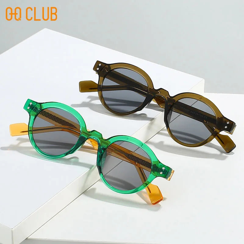 O-Q CLUB Round Glasses for Woman Eyeglass Frames Sunglasses Man Eyeglasses Men Computer Eyepieces Reading Frame Magnifying Women