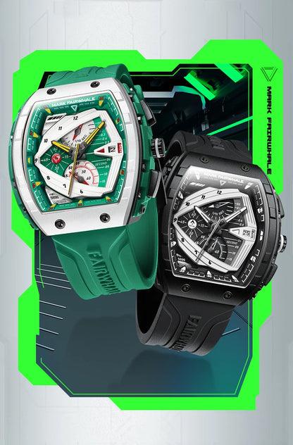 Mark Fairwhale 5690 Top Brand Sport Men Clock Rubber Quartz Watch