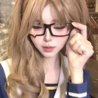 Unisex Japanese Anime Y2K Teardrop No Lenses Eyeglass