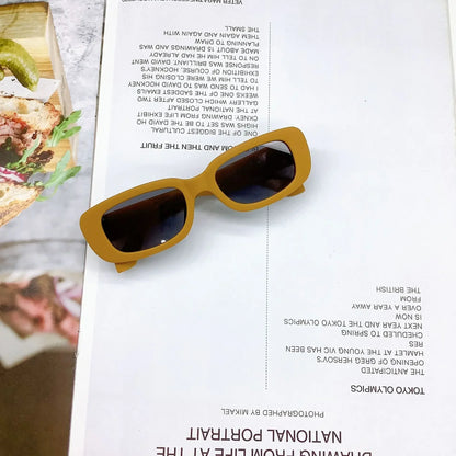 Children Cute Vintage Frosted Rectangle Sunglasses Outdoor Girls Boys Sweet Sun glasses Protection Classic Kids eyewear UV400