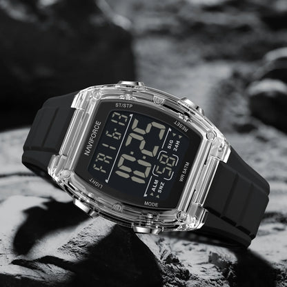 Naviforce 6106 Man Watch Clocks Outdoor Casual Sports LCD Digital Electronic Waterproof watch