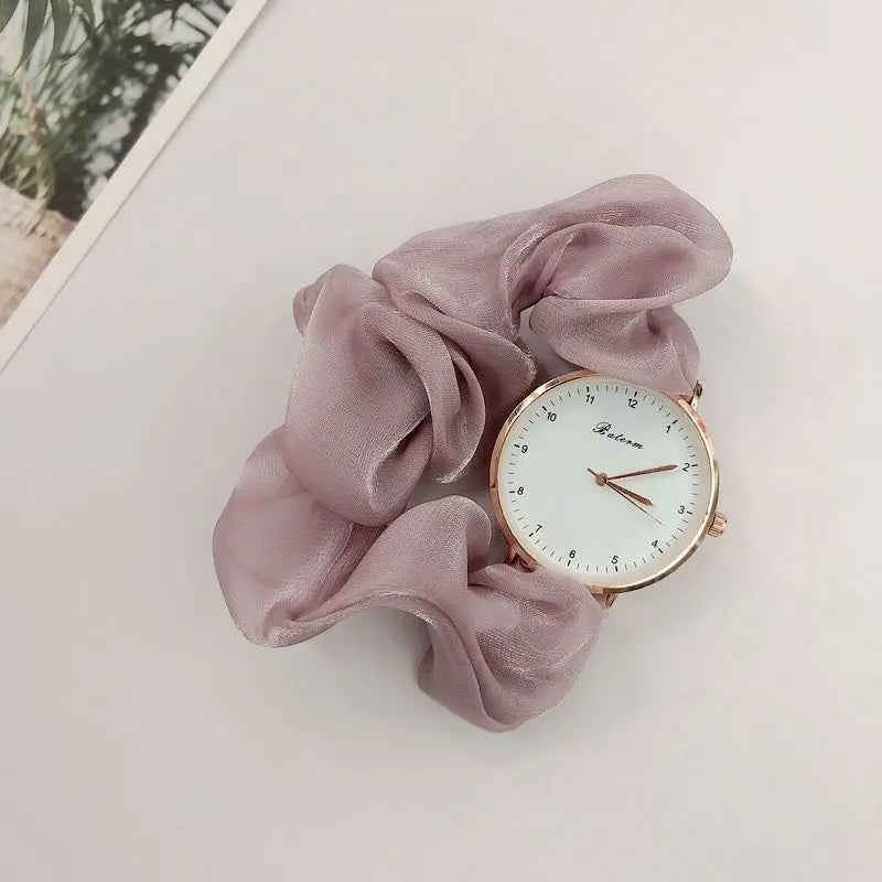 Creative Ribbon Digital Watch Fairy Elegant Personality Student Girl Ribbon Watch Without Clasp Bracelet Watch Clock Gift Reloj
