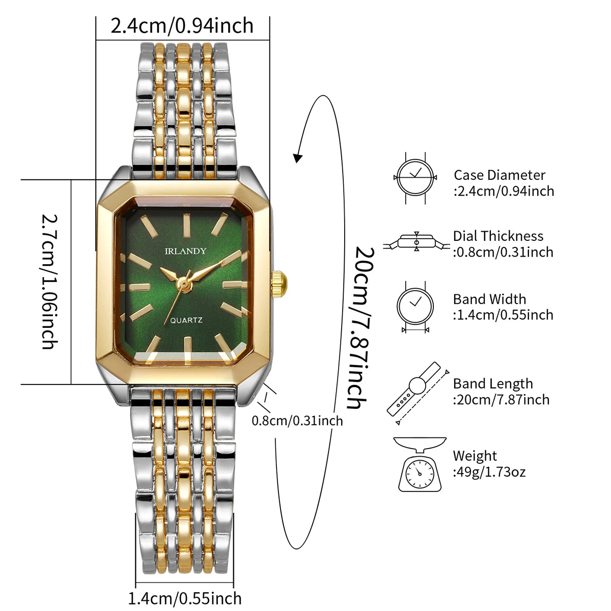Fashion Rectangle Women Quartz Wrist Watch Reloj Mujer Girls Clock Gift(Without Box)