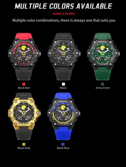 SMAEL 8092 New Sport Electronic Military Watches Men Waterproof watch