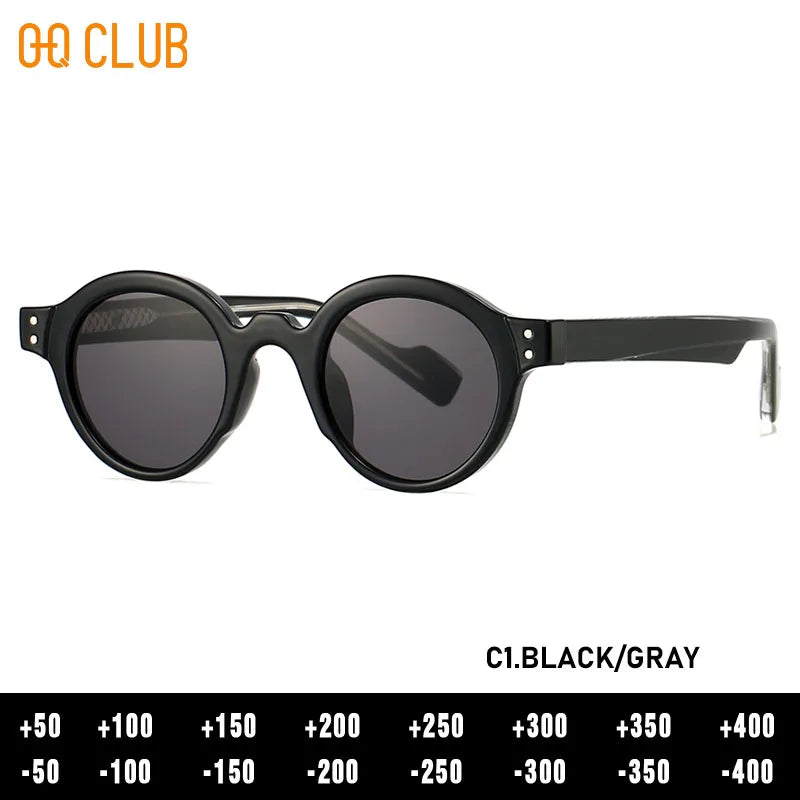 O-Q CLUB Round Glasses for Woman Eyeglass Frames Sunglasses Man Eyeglasses Men Computer Eyepieces Reading Frame Magnifying Women