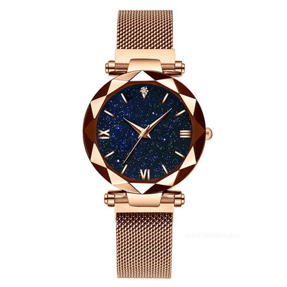 Luxury Starry Sky Women Watches Magnetic Mesh Belt Band Watch Women's Fashion Dress Wristwatch Zegarek Damski Reloj Mujer