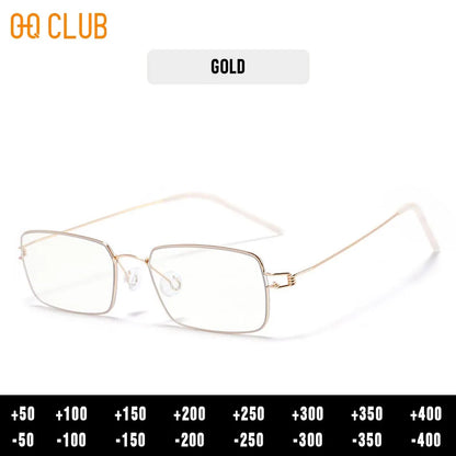 O-Q CLUB Blue Light Blocking Glasses for Myopia Men Computer Lenses to Read Eyewear
