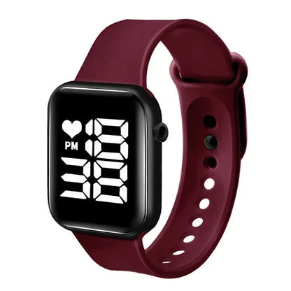 Brand Sports Electronic Watch for Women and Men Digital Watch Children Big Screen Square LED Student Wrist Watches Montre Femme