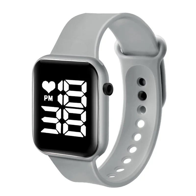 Brand Sports Electronic Watch for Women and Men Digital Watch Children Big Screen Square LED Student Wrist Watches Montre Femme