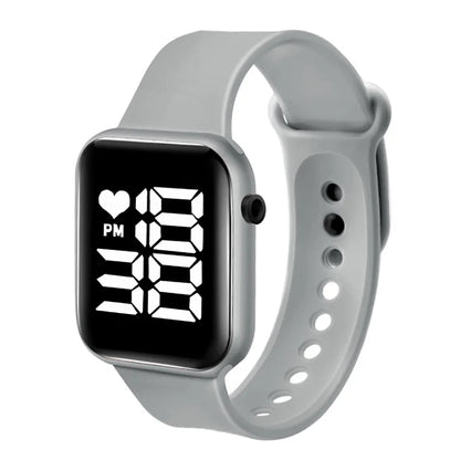 Brand Sports Electronic Watch for Women and Men Digital Watch Children Big Screen Square LED Student Wrist Watches Montre Femme