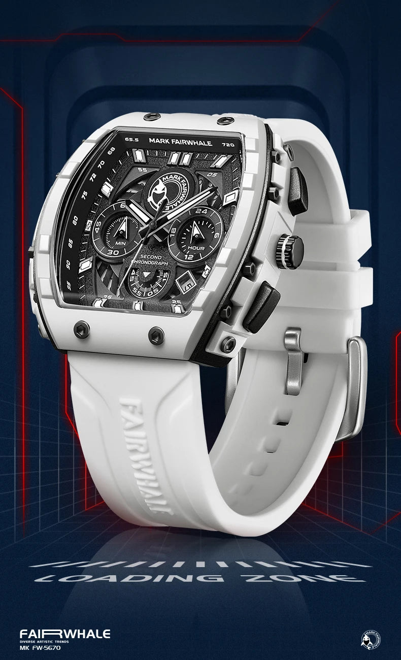 Mark Fairwhale 5670 Men's Tonneau Design Quartz Sports watch