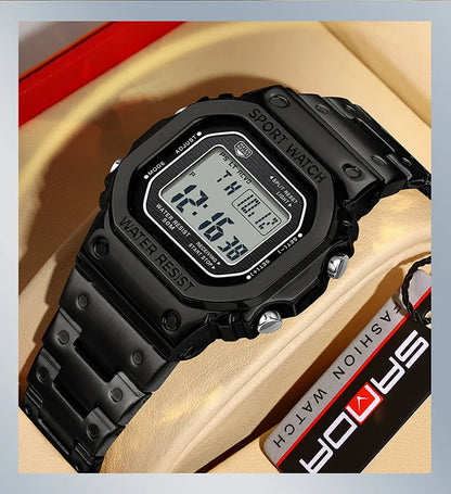 SANDA 2162 Men Electronic Watch Multifunctional Wristwatch