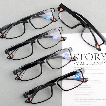 Reading Glasses for Men Women Sports Anti-blue Light Reading Eyewear Black Red Frame Presbyopia Eyeglasses +100 To+400 Glasses