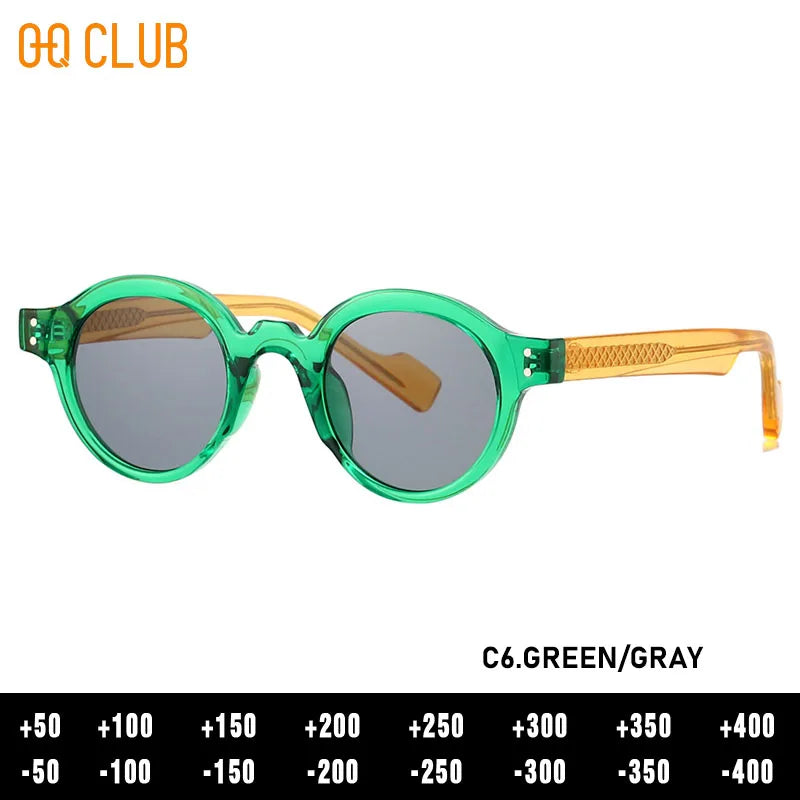 O-Q CLUB Round Glasses for Woman Eyeglass Frames Sunglasses Man Eyeglasses Men Computer Eyepieces Reading Frame Magnifying Women