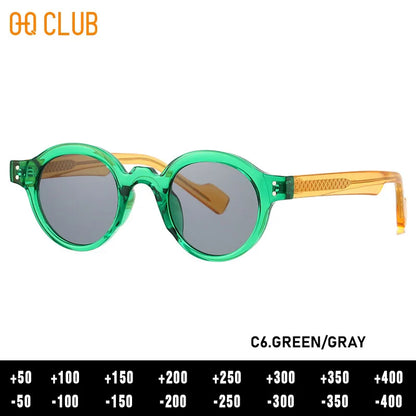 O-Q CLUB Round Glasses for Woman Eyeglass Frames Sunglasses Man Eyeglasses Men Computer Eyepieces Reading Frame Magnifying Women