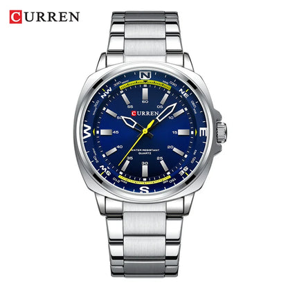CURREN 8455 Top Brand Classic Business Watches Simple Men Business Stainless Steel Strap