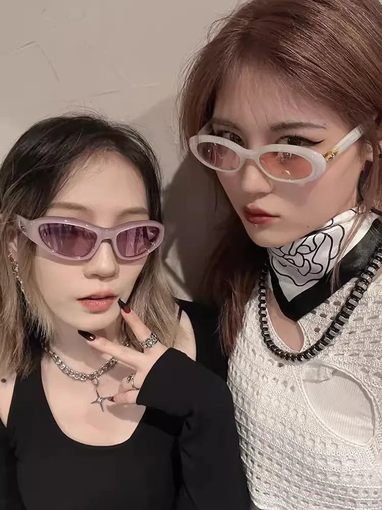 Star Steampunk Y2K Sunglasses Women Men Brand Design Sports Punk Sunglasses