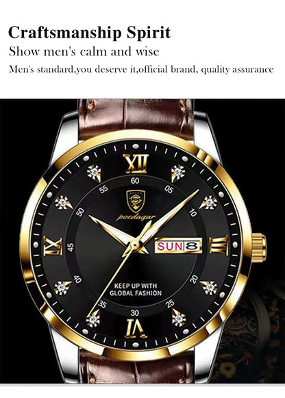 POEDAGAR Luxury Brand Men Watches Waterproof