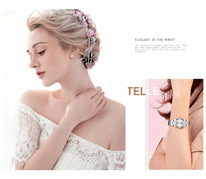 Luxury Women's Watch  Pink Minimalist Girl Clock Outdoor Travel Women Wrist Watches