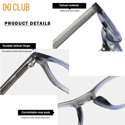 O-Q CLUB Men's Glasses for Reading Glass for Man Eyeglass Frames