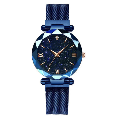 Luxury Starry Sky Women Watches Magnetic Mesh Belt Band Watch Women's Fashion Dress Wristwatch Zegarek Damski Reloj Mujer