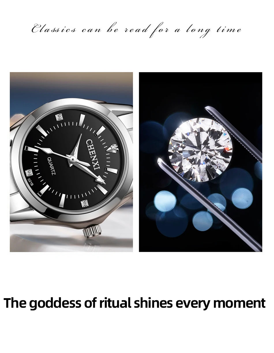 CHENXI 021B Women's Quartz Watch Fashion Elegant Waterproof Watch
