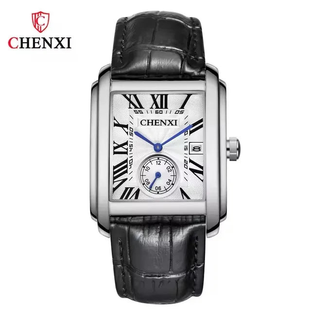 CHENXI 8216 Elegant Waterproof Square Men's Quartz Watch