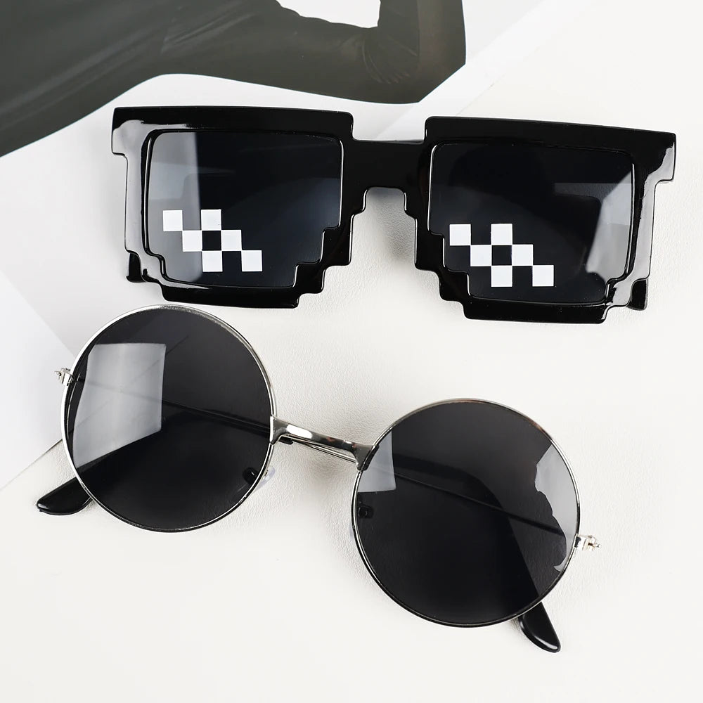 Small Round Sunglasses Women Men UV400 Metal Brand Designer Punk Sun Glasses