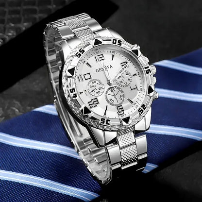 Men Watches Luxury Brand Watches for Men Fashion High Quality Quartz Wristwatches Business Steel Strap Sports Male Clock