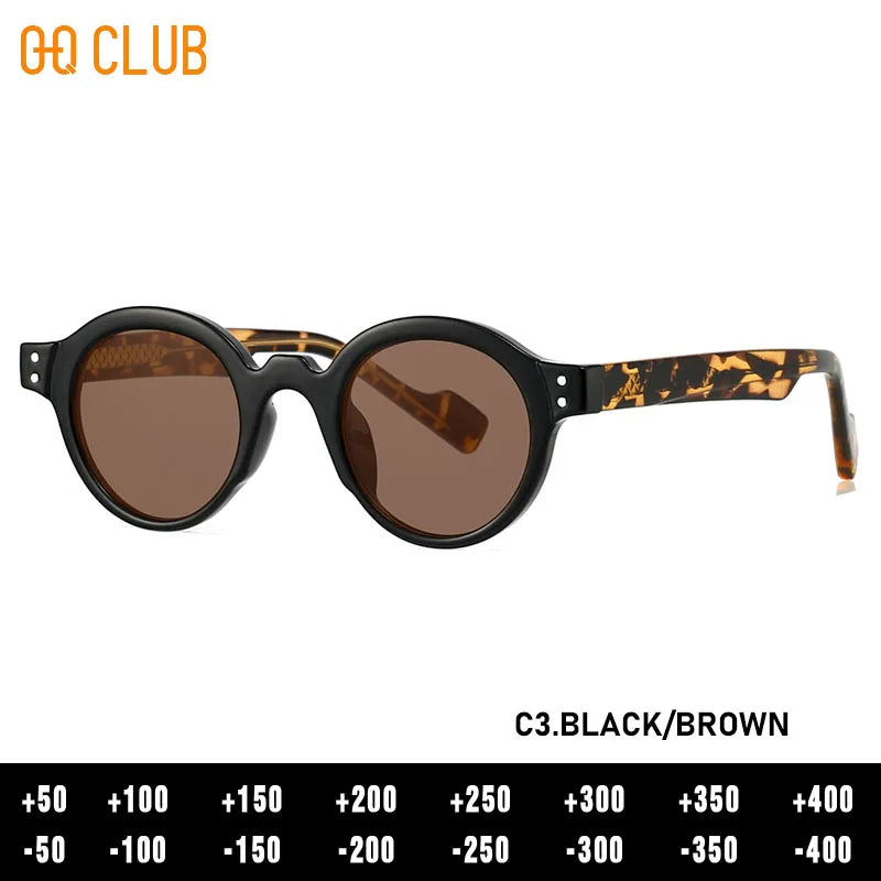 O-Q CLUB Round Glasses for Woman Eyeglass Frames Sunglasses Man Eyeglasses Men Computer Eyepieces Reading Frame Magnifying Women