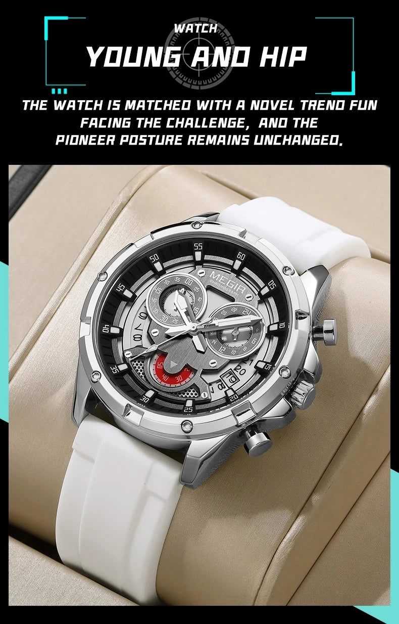 MEGIR 2248 Top Brand Chronograph Quartz Watch