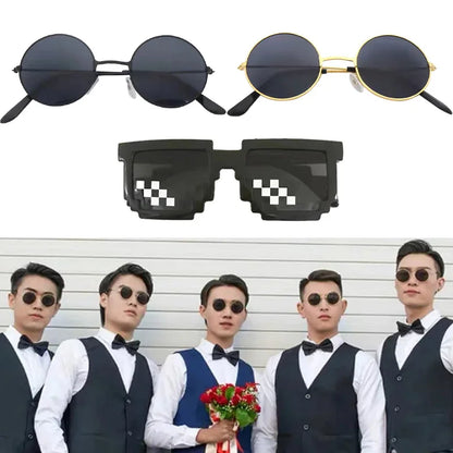 Small Round Sunglasses Women Men UV400 Metal Brand Designer Punk Sun Glasses