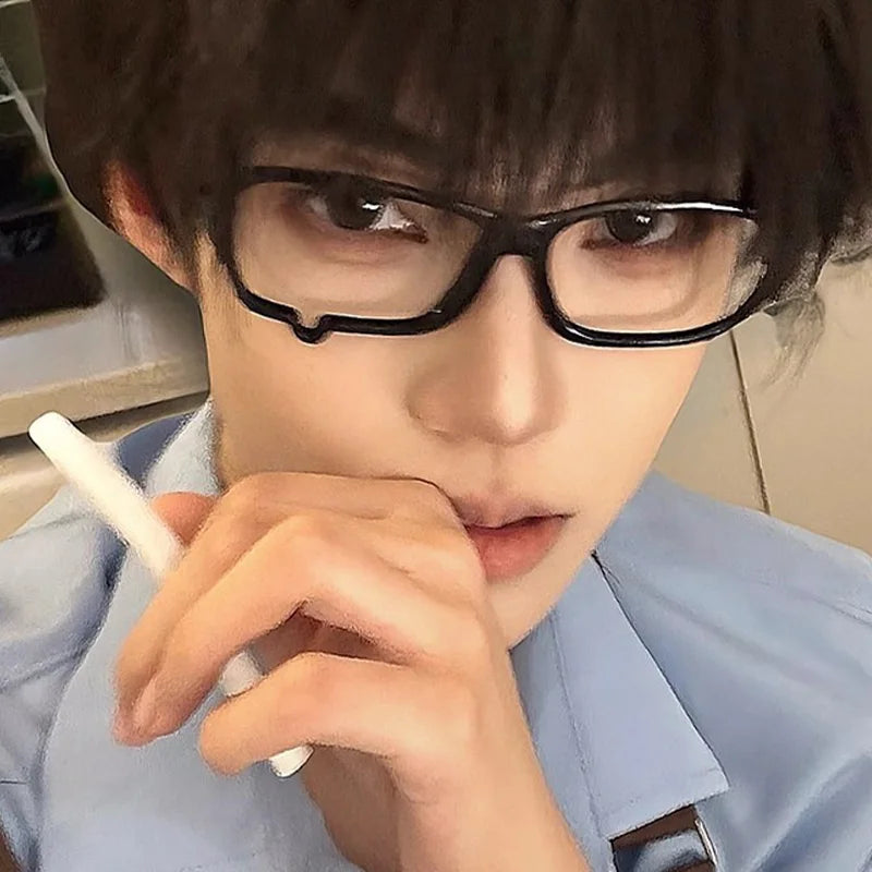 Unisex Japanese Anime Y2K Teardrop No Lenses Eyeglass