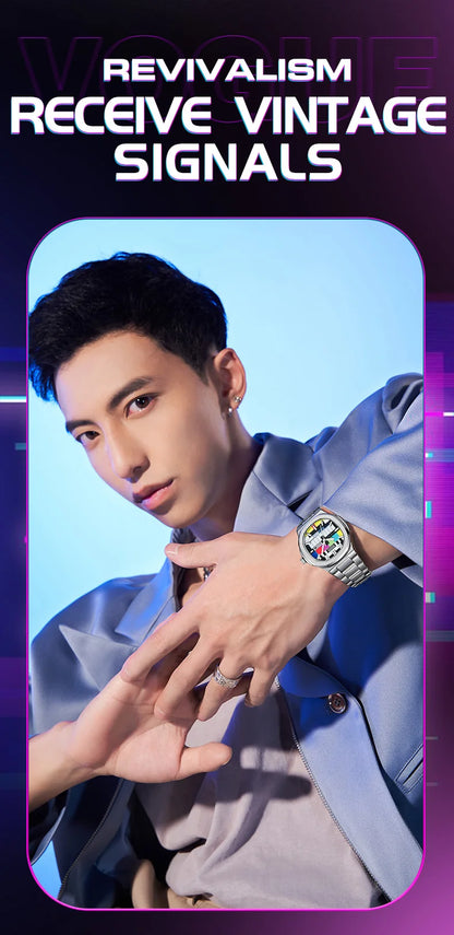 Mark Fairwhale 5210 Top Watch Men Luminous Unique Design Steel Quartz Watches