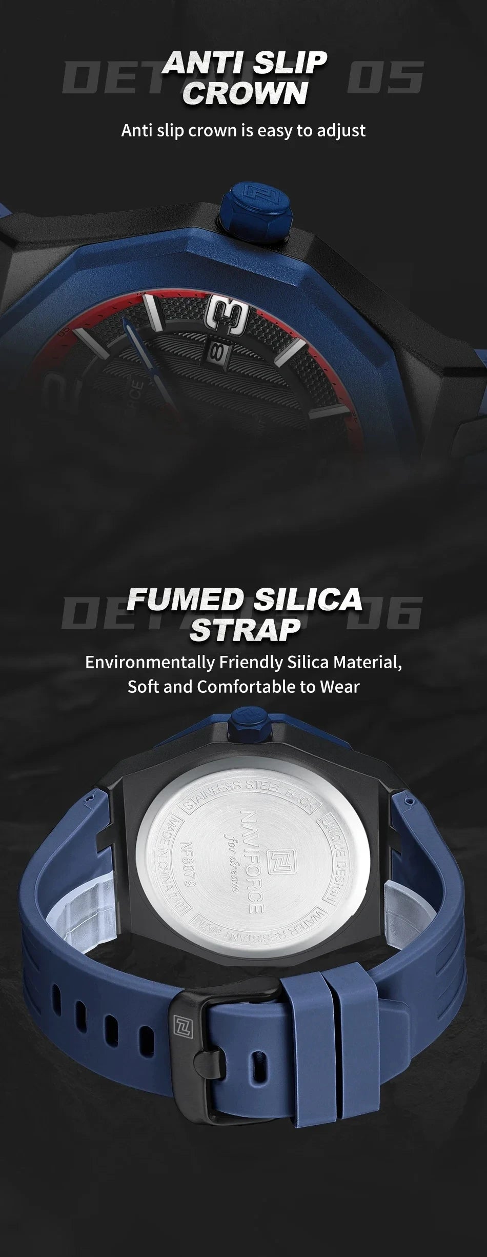 Naviforce 8079 Luxury Men's Business Watch