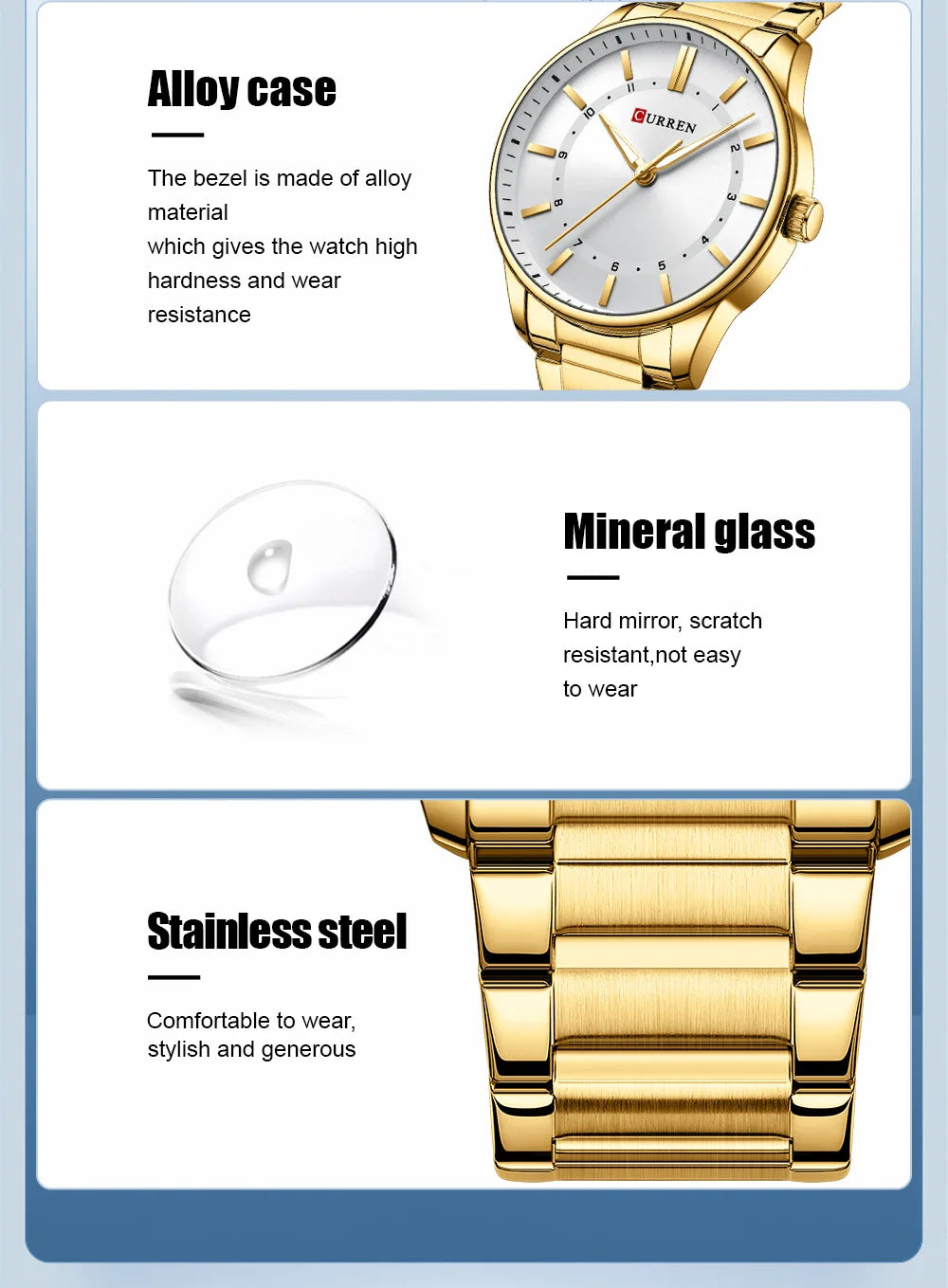 CURREN 8430 Fashion Men's Quartz Watch