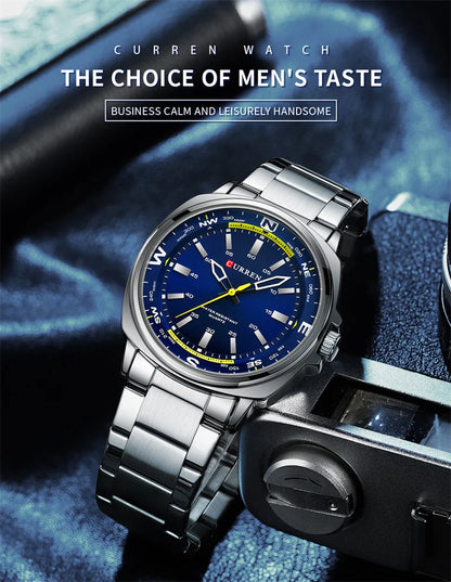 CURREN 8455 Classic Business Casual Quartz Watch for Men